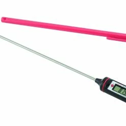 DT310LAB Digital Thermometer, 8 Inch Extra Long Stainless Steel Probe, -58 to 302 degrees Fahrenheit (-50 to 150 degrees Celsius) Range with High and Low Alarms, Auto-Off
