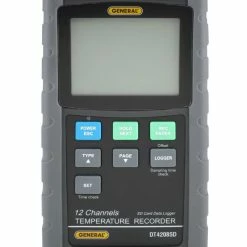 12-Channel Thermocouple Thermometer with Excel-formatted Data Logging SD Card