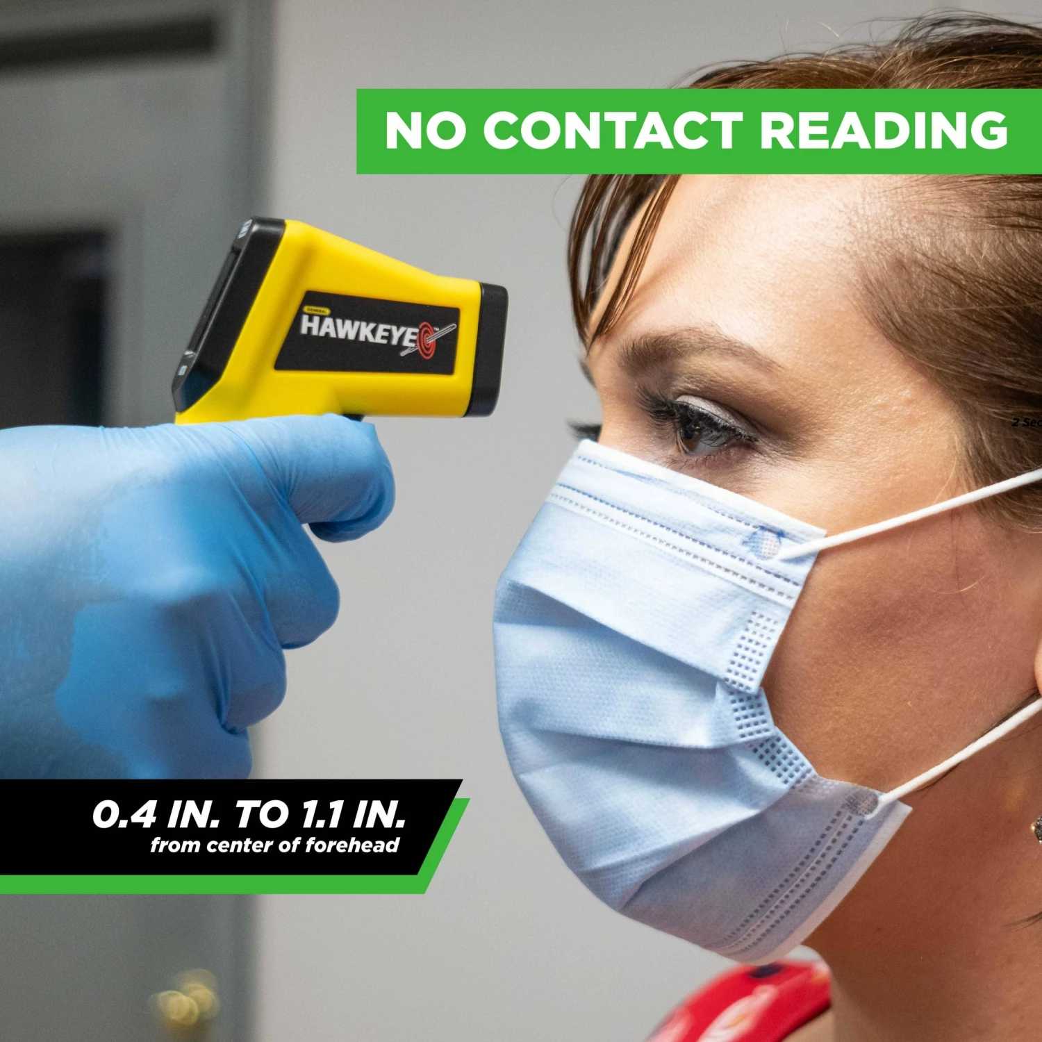 Hawkeye Hand-Held Infrared Thermometer | Non-Contact Human Body Temperature Readings - Image 6