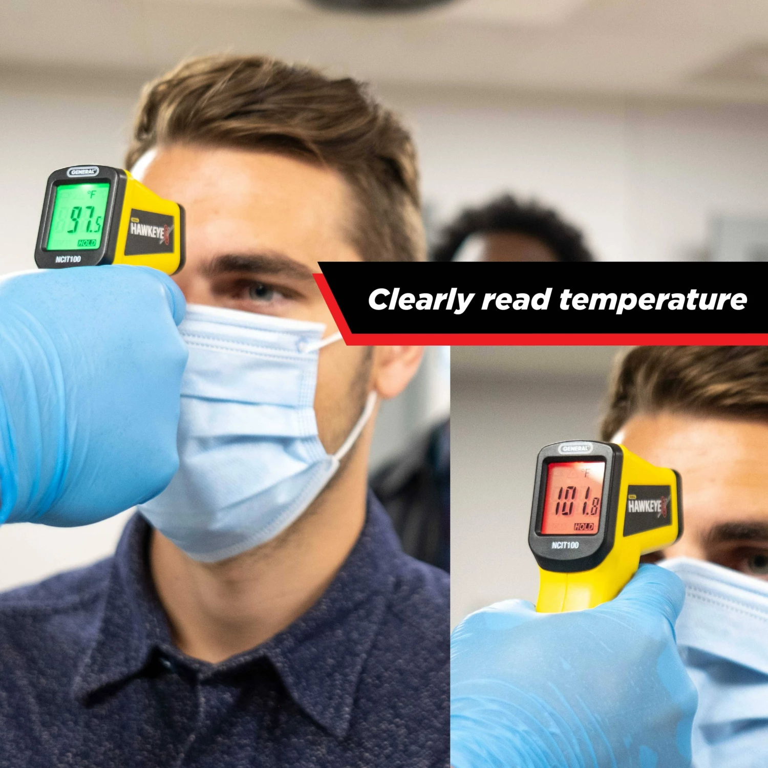 Hawkeye Hand-Held Infrared Thermometer | Non-Contact Human Body Temperature Readings - Image 7