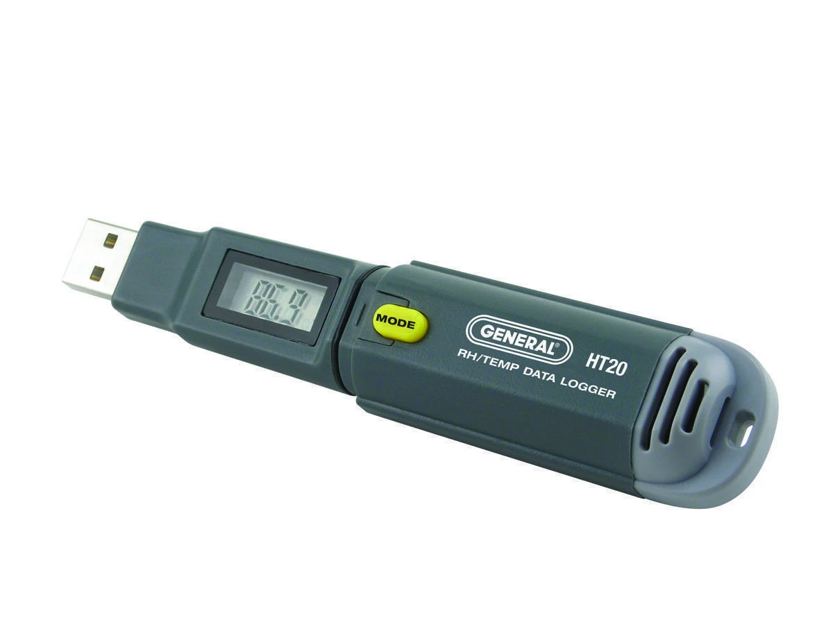 USB Temperature-Humidity-GPP Data Logger with LCD