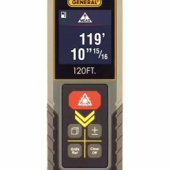 LDM3, 120' Compact Laser Measure, Continuous Measurement, Midpoint Finder, Hi-Visibility Color Display
