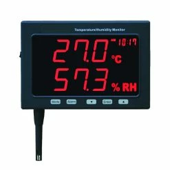 Calibratable Data Logging Temperature-Humidity Monitor with Jumbo LED Display