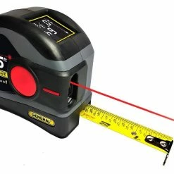 2-in-1 65 Foot Laser Tape Measure with Digital Display, Grey