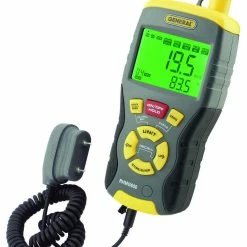 9-in-1 Temperature-Humidity Meter with Pin/Pinless Moisture Meter