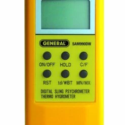 Digital Psychrometer w. Temperature, Relative Humidity, Dew Point and Wet Bulb in °C or °F