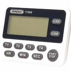 Four-Channel Timer-Stopwatch with Clock